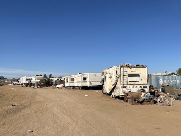 Homeless encampment cleanup