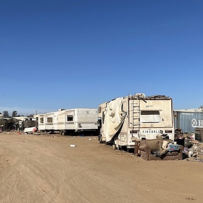 Homeless encampment cleanup